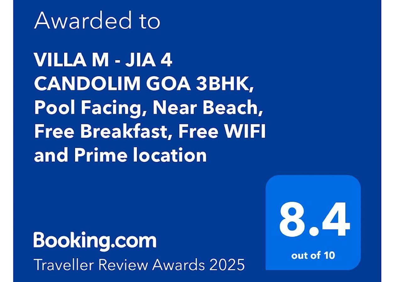 Villa M - Jia 4 Candolim Goa 3Bhk, Pool Facing, Near Beach, Free Breakfast, Free Wifi And Prime Location Aguada Buitenkant foto